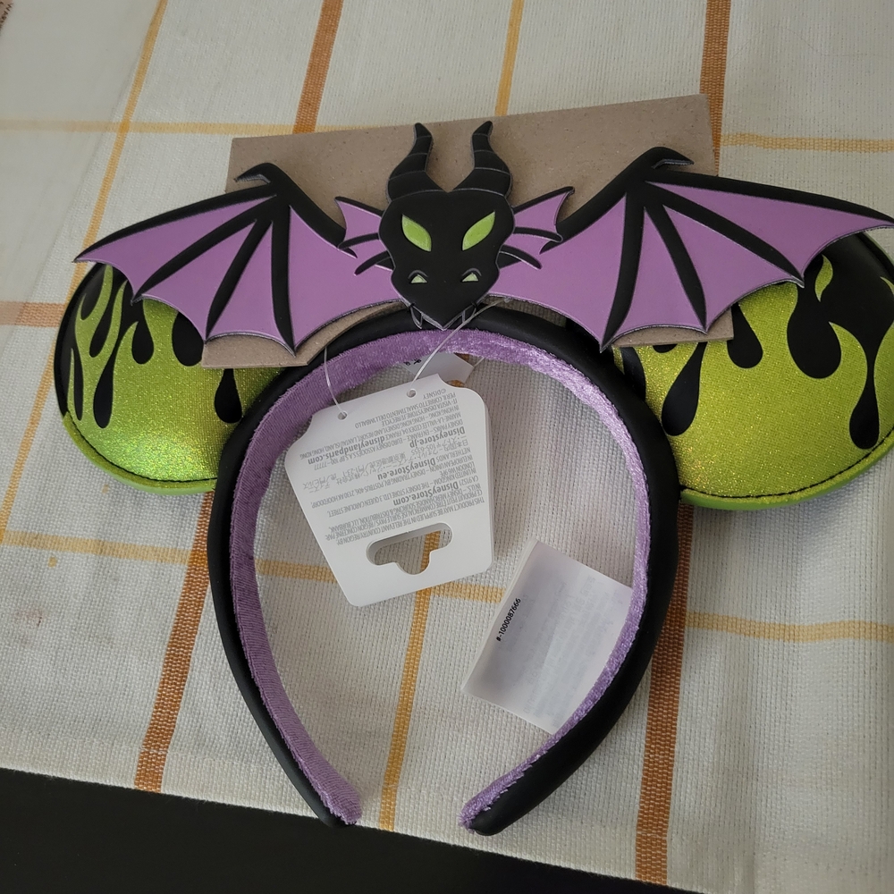 NWT Disney Maleficient As Dragon Ears Headband - One Size